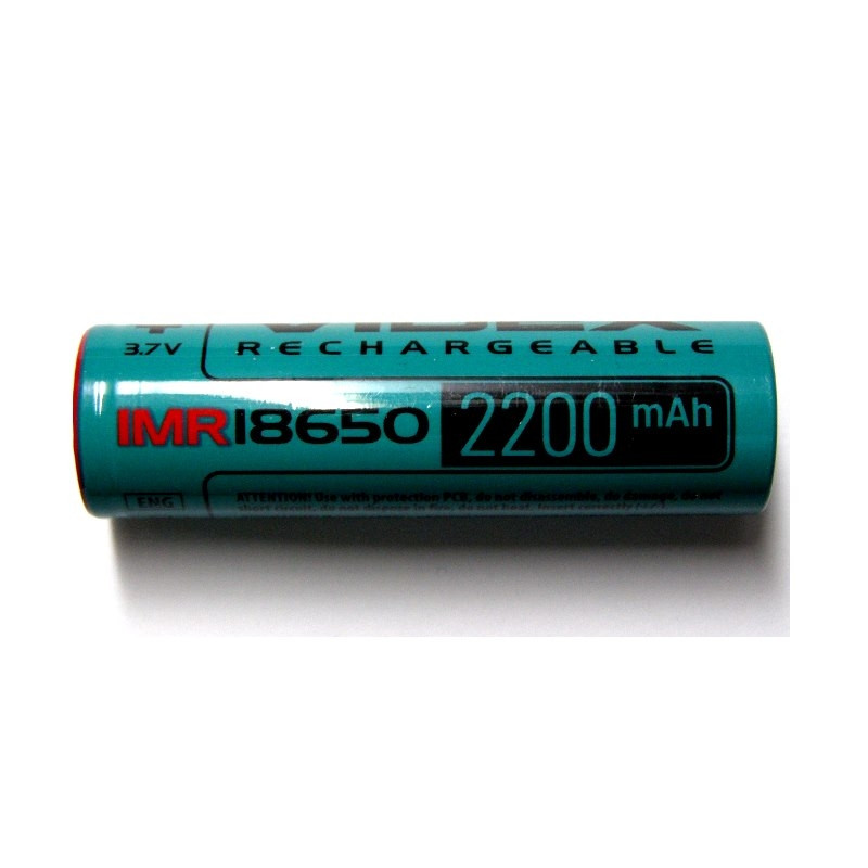 Высокотоковый акумулятор Videx IMR 18650 2200mAh 22A Li-ion 3,7 V