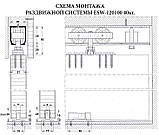 Розсувна система для міжкімнатних дверей USK 3019 (40кг) аналог EKF з 3 м профілем, фото 4