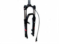 Вилка MTB 26" RST OMEGA RL 1-1/8" під диск Ø-28,6 мм хід-100 шток - 260мм LORMT black