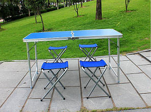 Стіл для пікніка кемпінгу туристичний складаний стіл і 4 стільця на стіл Туристичний