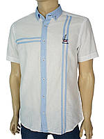 Стильна чоловіча сорочка Barcotti A: 0052-01 з коротким рукавом