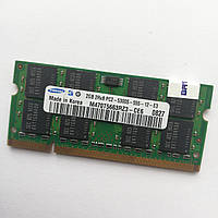 Оперативная память для ноутбука Samsung SODIMM DDR2 2Gb 667MHz 5300s CL5 (M470T5663RZ3-CE6) Б/У