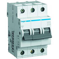Автомат. вимикач In=63 А, 3п, С, 6 kA, 3м Hager (MC363A)