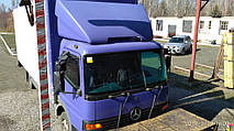 Производство и замена лобового стекла триплекс на грузовике Mercedes Atego в Никополе (Украина). 8