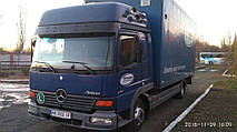 Производство и замена лобового стекла триплекс на грузовике Mercedes Atego в Никополе (Украина). 10