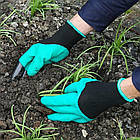Садові рукавички з пазурами GARDEN GLOVES/Водоронепроникні гумові рукавички для саду, фото 7