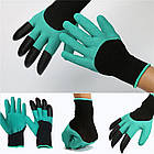 Садові рукавички з пазурами GARDEN GLOVES/Водоронепроникні гумові рукавички для саду, фото 9