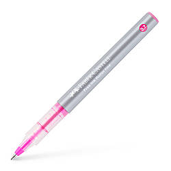 Ручка-ролер Faber-Castell Free Ink rollerball, колір чорнила рожевий, 0,7 мм, одноразова, 348128