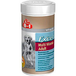 Вітаміни для дорослих собак  мультівітамінний комплекс, 8 in 1 Excel, 70 табл.