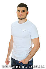 Футболка чоловіча OFF-WHITE 19-45 біла, фото 3
