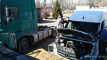 Производство и замена лобового стекла триплекс на Mercedes Sprinter, VW Crafter в Никополе (Украина). 9
