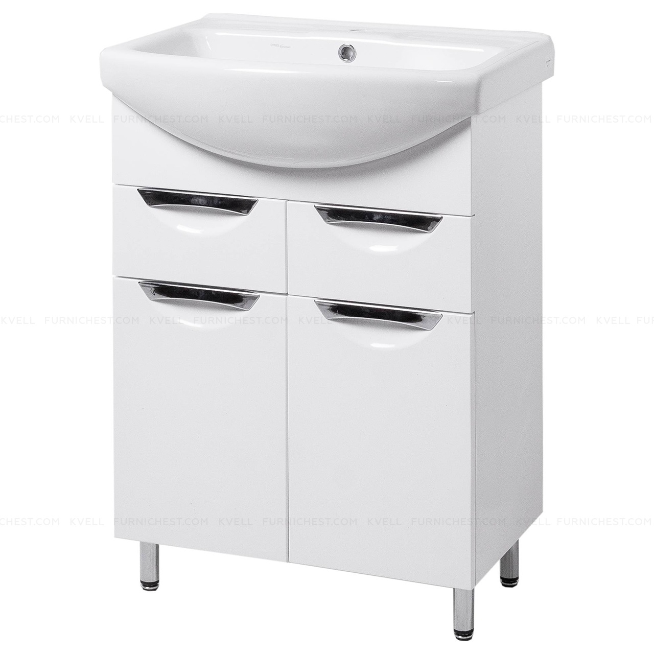 Тумба Под Раковину для Ванной Комнаты на Ножках ГРАЦИЯ Т5 (белая) с ...