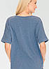 Літня жіноча піжама для сну із футболкою та штанами капрі KEY LHS 745, фото 4