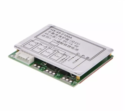 BMS Контролер заряду/розряду, Плата захисту 4S 3.2 V LiFePo4 12.8 V 100A (HX-4S-F100A)