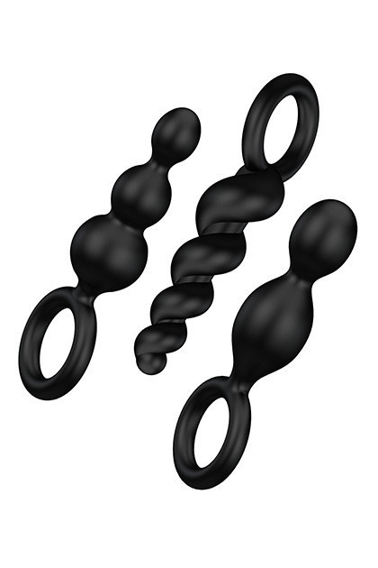 Набір анальних пробок Satisfyer Plugs Black (Set of 3)