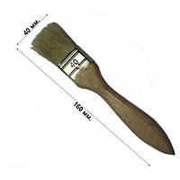 Кисть флейцевая утолщенная 40 мм, плоская (набор 10 шт)