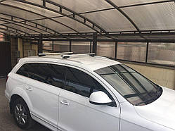 Багажник на дах Audi Q7 SUV 2005-2015 поперечки AERO на рейлінг  інтегрований Ауди Q7 05-15 Кенгуру