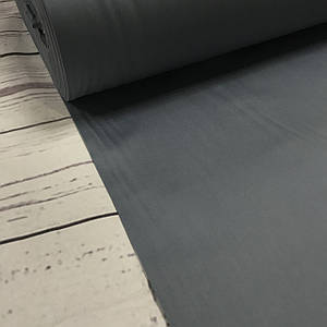 ВІДРЕЗ (1,1*2,4) Тканина сатин антрацит однотонна (ТУРЦІЯ шир. 2,4 м) (SAT-N-0038)