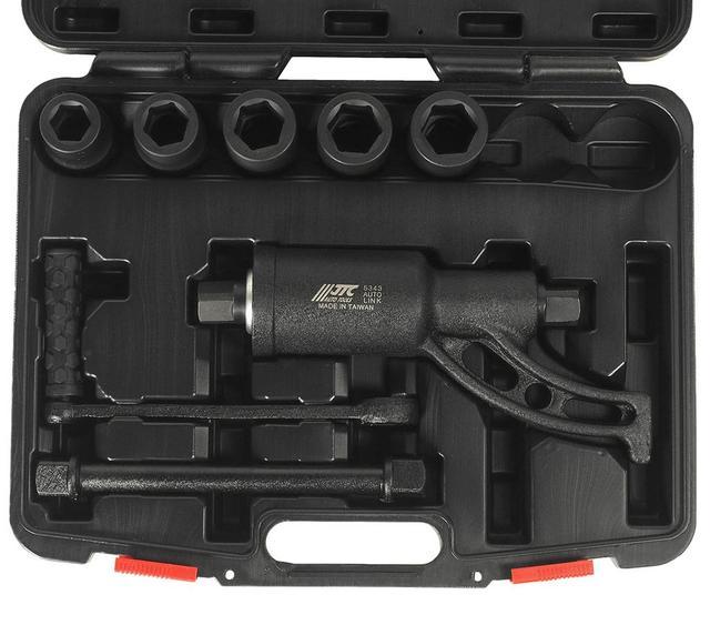 Ключ редукторный с набором головок JTC 5343 1" (5 пр.)