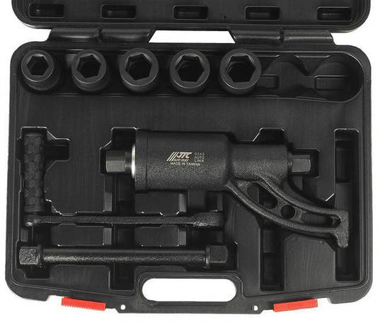 Ключ редукторный с набором головок JTC 5343 1" (5 пр.), фото 1