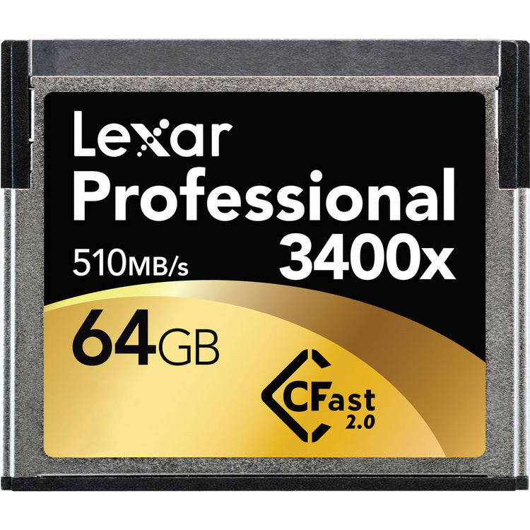 Карта пам' яті Lexar Professional 64GB 3400x CFast 2.0 Compact Flash, фото 1