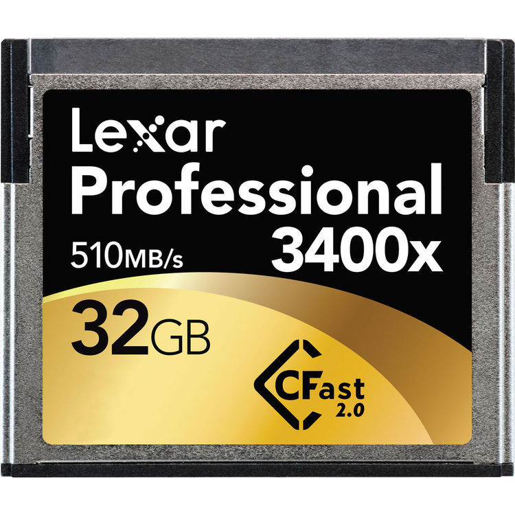 Карта пам' яті Lexar Professional 32GB 3400x CFast 2.0 Compact Flash