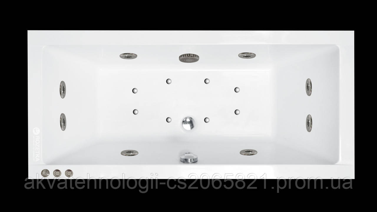 Гідромасажна ванна Besco Quadro 175x80