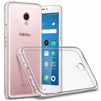 Прозорий ультратонкий силіконовий чохол для Meizu (Мейзу) Pro 6 Plus