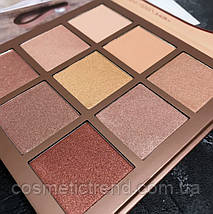 Палітра тіней і хайлайтерів 9 кольорів (2 мат + 7шиммер) Febble Higlighter&Setting Powder palette 34 гр розпродажу, фото 2