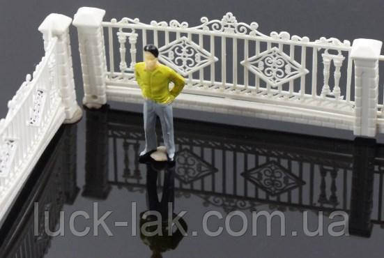 Забор миниатюрный 23 см, для диорамы или декорации 1:100 - фото 1 - id-p963222882