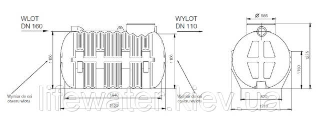 Септик поліетиленовий 2000л Eko Roto (Польща)