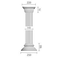 Пилястра из гипса, гипсовая пилястра ка-4