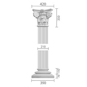 Пілястра з гіпсу, гіпсова пілястра ка-21