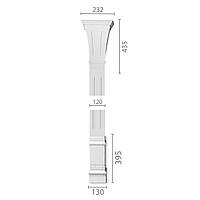 Пилястра из гипса, гипсовая пилястра ка-59