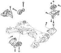 Підвіска двигуна і коробки передач