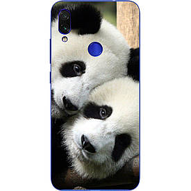 Чохол силіконовий з картинкою для Xiaomi Redmi 7 Дві панди