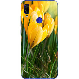 Чохол силіконовий з картинкою для Xiaomi Redmi 7 Жовті квіти
