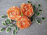 Півонія штучна 9-10 см коралова (головка без листя), фото 3