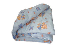 Дитяча  ковдра  в ліжечко в бязі голд  - наповнювач силікон 105х135