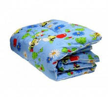 Дитяча  ковдра  в ліжечко в бязі голд  - наповнювач вовна  105х135