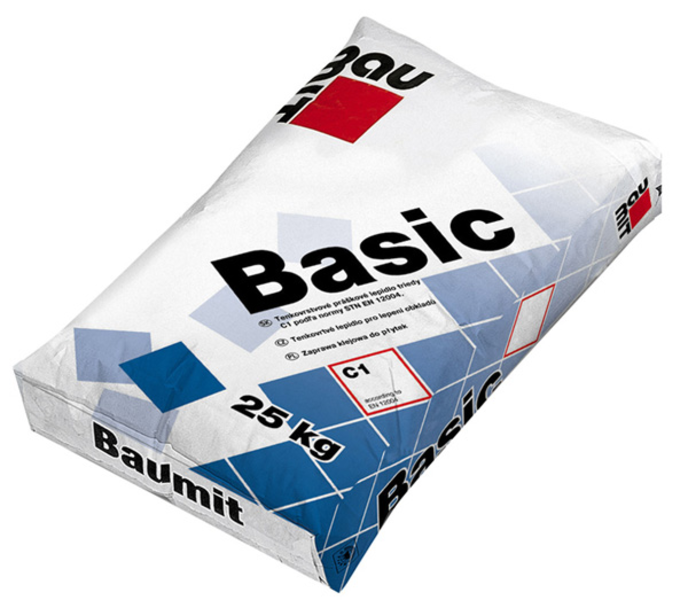 Клейова суміш для керамічної плитки Baumit Basic, 25 кг
