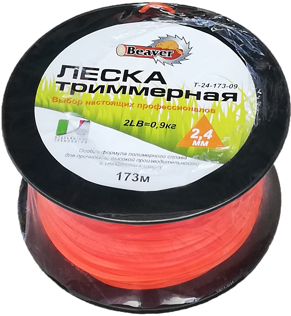 Жилка для тріммера, 2,4 мм трикутна, (173 м)