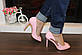 Туфлі літні рожеві жіночі лакові на підборах код Б199, фото 6