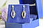 Вінтажні срібні сережки-гвоздики з Фіолетовим Турмаліном і камінням Моріон, фото 10