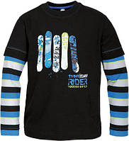 Лонгслив для хлопчика Mariquita 111-40-215 чорний 140