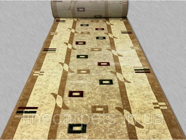 Килимова доріжка Lotos 579-110 бежева, фото 1