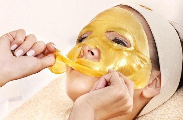 Маска для обличчя з колагеном і біозолотом 24К. 24K Active Gold Collagen face Mask.