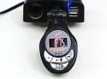 Трансмітер автомобільний FM модулятор Sertec FM-129 black, фото 4