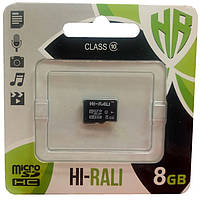 Hi-Rali 8 GB Micro SDHC HI-8GBSDCL 10-00 без адаптера Карта памяти Class 10