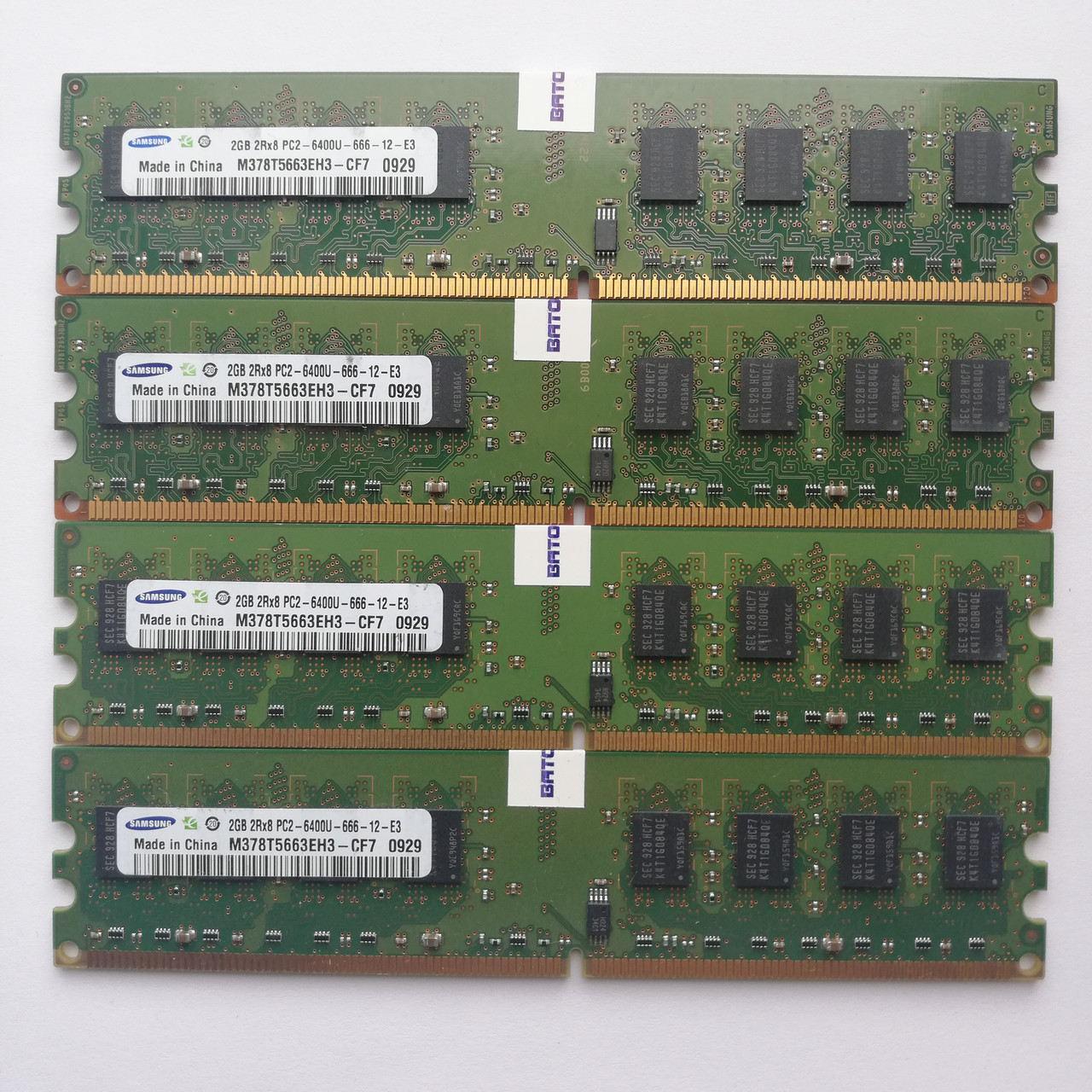 Комплект оперативної пам'яті Samsung DDR2 8Gb (4*2Gb) 800MHz PC2 6400U 2R8 CL6 (M378T5663EH3-CF7) Б/В